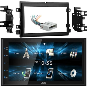 Receptor Bluetooth de medios digitales JVC doble DIN, kit de tablero, arnés de cables de radio - Imagen 1 de 5