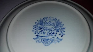 DELFTS DECORATIVE PLATE BOCH BELGIUM WINDMILL AND SAILING SHIP 6 1/2" DIAMETER - Bild 1 von 4