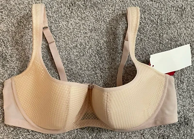 Nuevo con etiquetas Sujetador Clásico By Rosme Lencería Talla Grande US 40D Balconette Beige EU 90D (B9) Foto 1 de 4