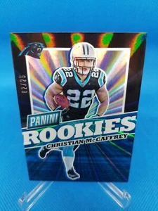 Christian McCaffrey 2017 Panini #FB32 Squares SP /25 Rookie Card (hogbear) - Bild 1 von 2