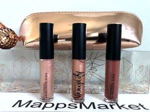 MAC Snow Ball Mini Lip Gloss Kit NUDE Below Freezing, Iced Over & Winter Warmer - Picture 1 of 6