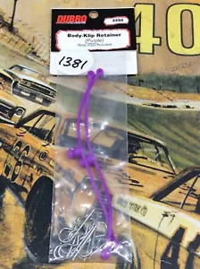 Dubro 2250 Purple Body Klip Retainers {2pc.}} NewInPack USA Shipped - Picture 1 of 2