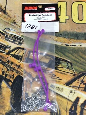 Dubro 2250 Purple Body Klip Retainers {2pc.}} NewInPack USA Shipped - Image 1 of 2