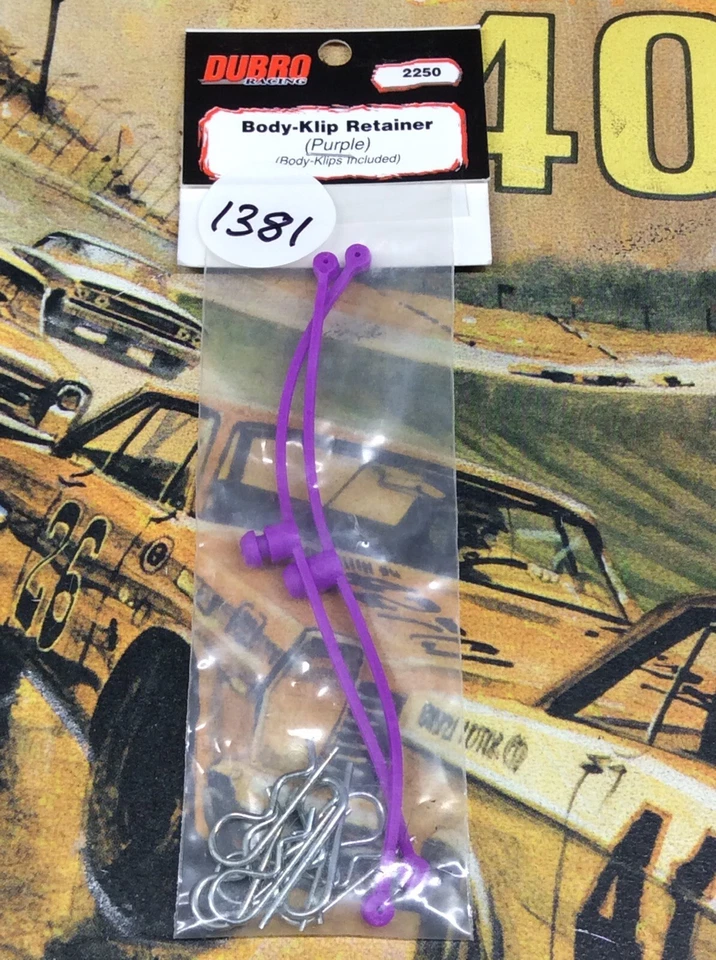 Dubro 2250 Purple Body Klip Retainers {2pc.}} NewInPack USA Shipped - Image 1 of 2