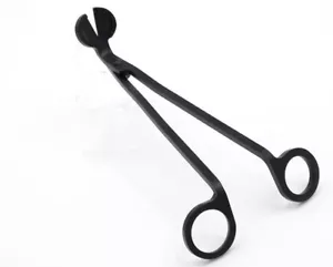 3X Candle Wick Trimmer, Polished Stainless Steel Wick Clipper, Scissors (Black) - Picture 1 of 6