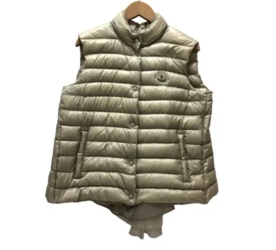 MONCLER Shoko Gilet Down Padded Vest in Ecru Color Women Sz 3 Authentic - Image 1 of 4