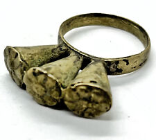 Antique Medieval Style Islamic Ring W/ Decorations Middle East Artifact Jewelry