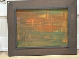 Mid Century Modern Art Painting Framed Original Circa 1950-60’s - Picture 1 of 9