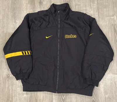 Abrigo De Colección Pittsburgh Steelers NFL Nike Pro Line Grande Logo Espalda Para Hombres Talla XL Foto 1 de 4