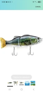 ds lure Fishing Lure Glide Bait Jointed Swimbait Artificial Fishing Bait with... - Picture 1 of 2