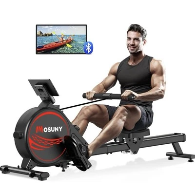 MOSUNY Rowing Machine for Home-Magnetic Rowing Machines with 16 Levels - Sports  - Image 1 of 4