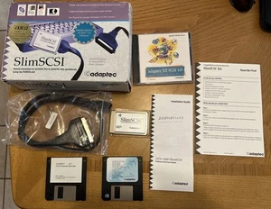 SlimSCSI 16-bitowy zestaw adapterów PCMCIA-to-Fast SCSI-2, 900100, z kablem i sterownikami - Zdjęcie 1 z 9