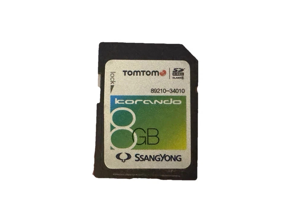 Genuine SsangYong Korando TomTom 8GB SD Map Card 89210-34010 - Image 1 of 1