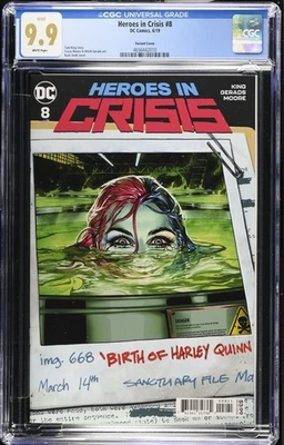 HEROES IN CRISIS #8 CGC 9.9 NM/MT 1st Print Flash Ryan Sook Cover Variant - Image 1 of 4