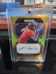 Tay Martin AUTO - Gold Prizm #10/10 - 2023 Prizm Draft Picks Football - Picture 1 of 2