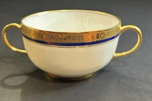 Vignaud Limoges Kobalt Gold Bouillon nur Tasse - Wright Tyndale Van Roden - Bild 1 von 5