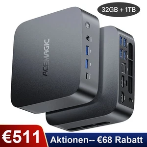 ACEMAGIC M1 4K Mini PC Intel Core i9 13900HK 32GB DDR4 1TB SSD Win11 Pro WiFi6E - Bild 1 von 12