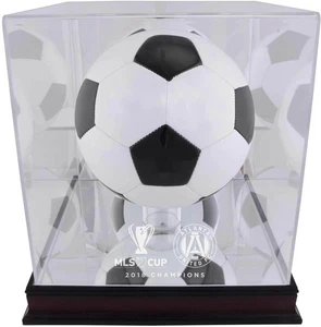 Atlanta United FC 2018 MLS Cup Champions Mahogany Team Logo Soccer Ball Case - Picture 1 of 1