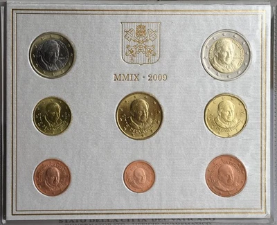 🕊 VATICAN ~ Coffret Euro 2009 ~ BU ~ Millésime à l'effigie du Pape Benoit XVI - Photo 1/4