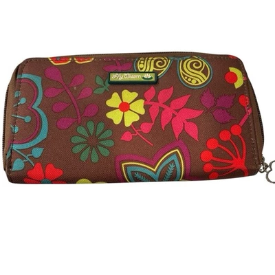 Lilly Bloom Flower Print Zip Around Wallet Pink Lining - Image 1 of 4