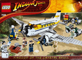 Retired Lego 7628 Indiana Jones Peril in Peru - 100% Complete w/ Manuals 