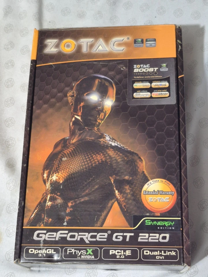 Zotac GT220 Synergy Edition 512MB 128Bit DDR2 Graphics Card In Original Box - Image 1 of 4