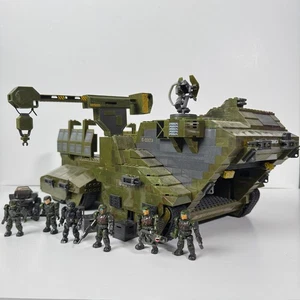 Halo Mega Bloks UNSC Elephant Rare 6942 Used 99% Complete marines spartan - Picture 1 of 16