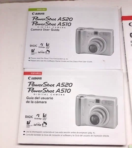 Canon Powershot A520/A510 Manuale Istruzioni per l'uso Guida #G126 - Foto 1 di 4