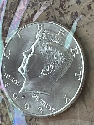 1993 D KENNEDY HALF FROM Mint Set Brilliant Uncirculated US COIN FREE SHIP - Image 1 of 2