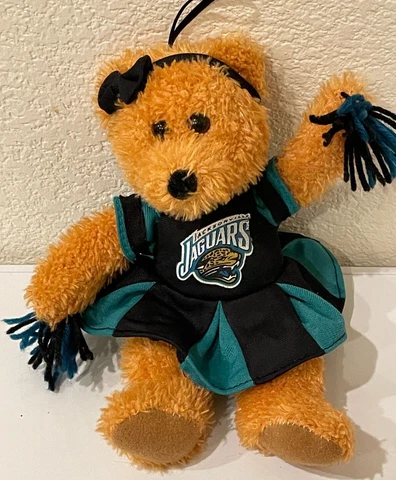 Jacksonville Jaguars NFL Football Teddy Bear Cheerleader Plush Bear 10” Cover