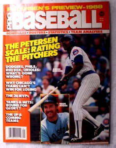 PETERSEN'S PREVIEW 1988 PRO BASEBALL magazine Andre Dawson Wade Boggs statistics - Picture 1 of 5