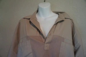 Dünner Rockabilly Vintage Khaki XLT Herren Freizeit Sport Kurzarm Tasche gebändert - Bild 1 von 4