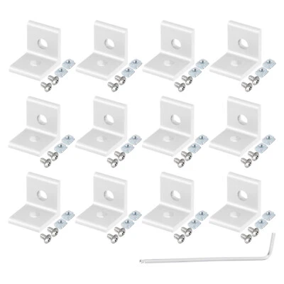 2020A Aluminio Extrusión Perfil Esquina Soporte, 2 Agujeros L-Forma Soporte - Imagen 1 de 4