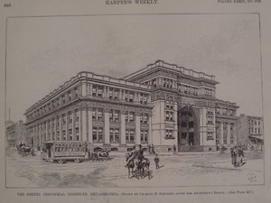 Drexel Institute University Philadelphia Harper's Weekly 1890