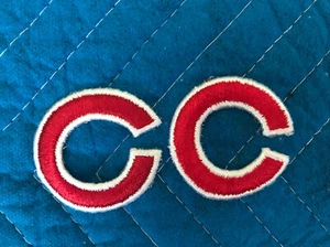 Lot Of 2 MLB Chicago Cubs Iron-On Cap/Hat Patch NEW - Picture 1 of 2