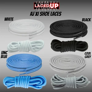 LACED UP - Air Jordan XI 11 Ersatz Schnürsenkel | Thick Rope Round Laces - Bild 1 von 5