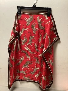 Vintage Ann Taylor Silk Floral 24 Inch Neck Scarf Made In Japan - Picture 1 of 3