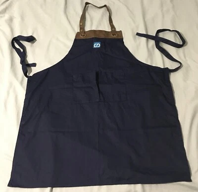 Artisan Collection by Reprime Espresso Bib Apron RP123 One Size Navy Blue - Image 1 of 4