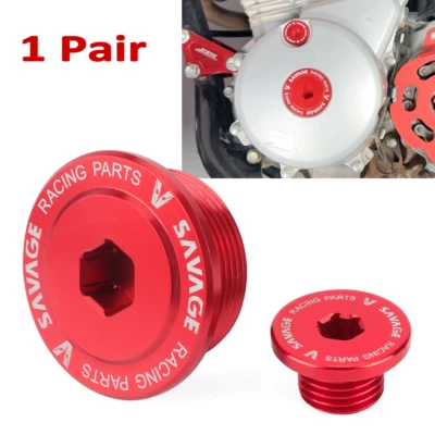 Cubierta del cárter izquierdo CNC tapa del motor tapón pernos tornillo para HONDA XR 125L 150L 190L Foto 1 de 4