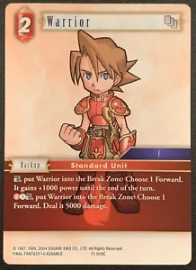 Warrior 11-010C - Common - Feuer - Backup - Opus XI - Final Fantasy TCG - Bild 1 von 3