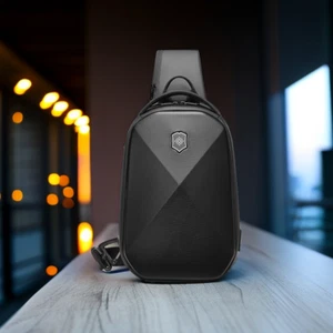 Mochila Bandolera Hombre Impermeable Antirrobo Hombro Bandolera Puerto Pecho - Imagen 1 de 23
