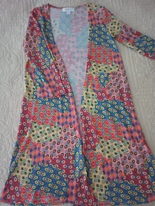 NWT Girl's Size 8 long cardigan sweater w/pockets and 3/4 sleeves multi color - Picture 1 of 5