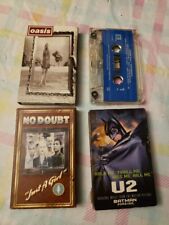 Lot Of 4 90's Alternative Casettes-Green Day/Insomniac Full-No Doubt-U2-Oasis