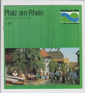 Folleto de folletos Pfalz am Rhein fotos mapa información 1983 alemán inglés - Imagen 1 de 5