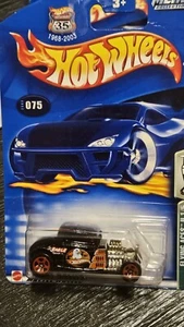 Hot Wheels 2002 2003 Flying Aces II #75 '32 Ford Black w/ 5SPs Malaysia Base - Picture 1 of 4