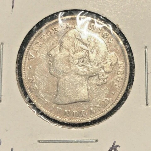 Canada Newfoundland  1890  20 cents  KM 4  VF/XF Cover