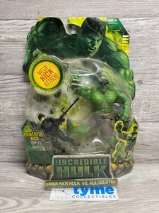 NEW Incredible Hulk  Mega Kick Hulk vs Hulkbuster Movie figures 2008 HASBRO (B) - Picture 1 of 3