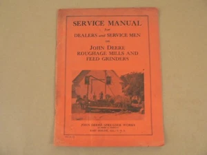 RAR John Deere Service Manual Händler/Service Men Raufuttermühlen Schleifmaschinen 1943 - Bild 1 von 2