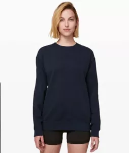 NWT Lululemon All Yours Crew Neck Sweater NISE Night Sea Deep Blue - Picture 1 of 10