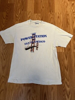 *1985 ЭЛЕКТРОСТАНЦИЯ концертный тур футболка Sz L 1980-х Duran Duran РЕДКАЯ - Изображение 1 из 4